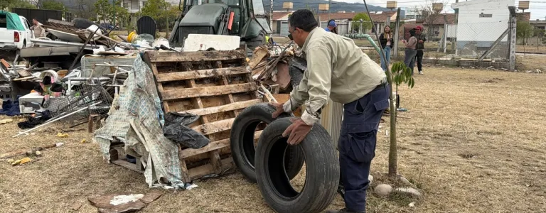 Se recolectaron 6 toneladas de chatarra en el operativo en zona norte