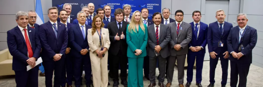 Argentina Week: En París Sáenz participó de una reunión con el presidente Milei y gobernadores