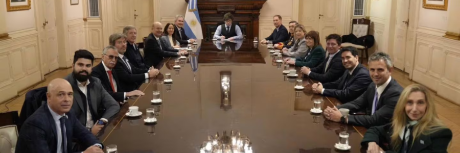 En la reunión de Gabinete, Milei no hizo mención al triunfo de Lula y volvió a defender el plan económico